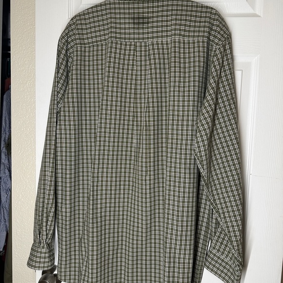 Rare Carhartt Upside down Tag Large Tall Green Button-down - Picture 5 of 7